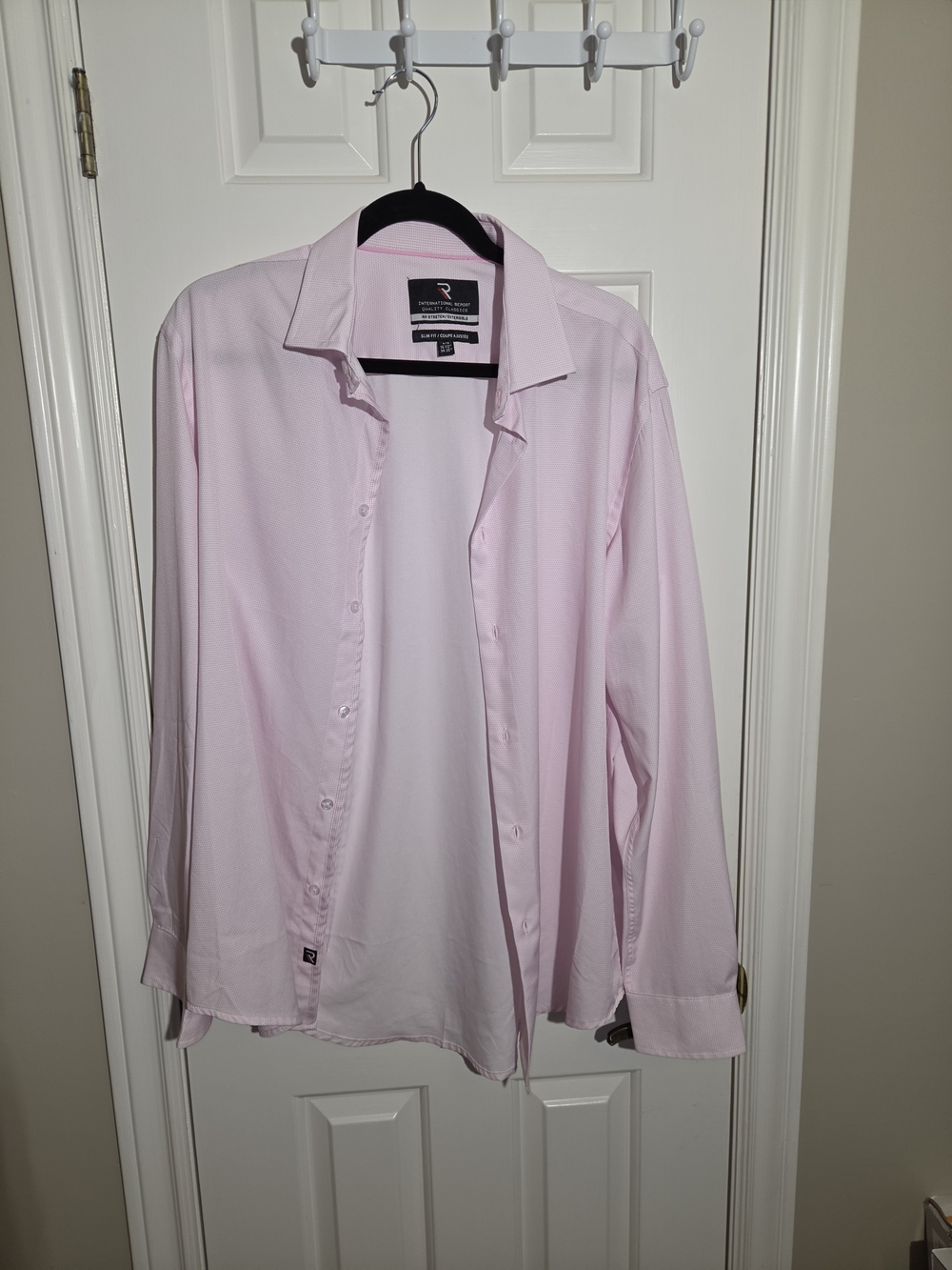 Custom Pink Men's Button-Down Shirt